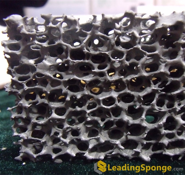 Activated charcoal filter sponge