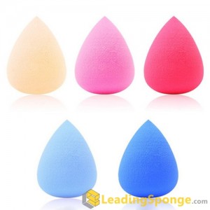 Water Droplets Pink Makeup Sponge